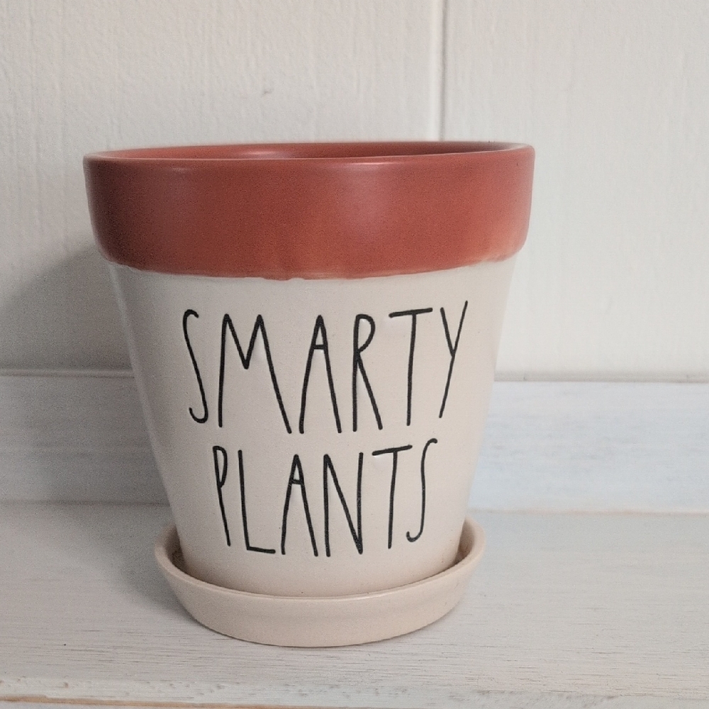 RAE DUNN SMARTY PLANTS POT